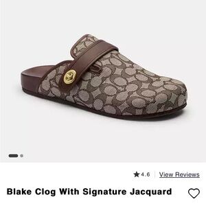 Coach BLAKE CLOG WITH SIGNATURE JACQUARD 9D
